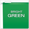 TOPS Pendaflex 1/5 Tab Cut Legal Hanging Folder, Bright Green, 8 1/2" Width x 14" Length, 25 / Box, PFX415315BGR