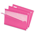 TOPS Pendaflex 1/5 Tab Cut Legal Recycled Hanging Folder, Pink, 8 1/2" Width x 14" Length, 25 / Box, PFX415315PIN