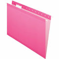 TOPS Pendaflex 1/5 Tab Cut Legal Recycled Hanging Folder, Pink, 8 1/2" Width x 14" Length, 25 / Box, PFX415315PIN