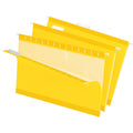 TOPS Pendaflex 1/5 Tab Cut Legal Recycled Hanging Folder, Yellow, 8 1/2" Width x 14" Length, 25 / Box, PFX415315YEL