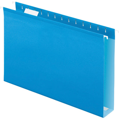TOPS Pendaflex 1/5 Tab Cut Legal Recycled Hanging Folder, Blue, 8 1/2" Width x 14" Length, 25 / Box — view 1