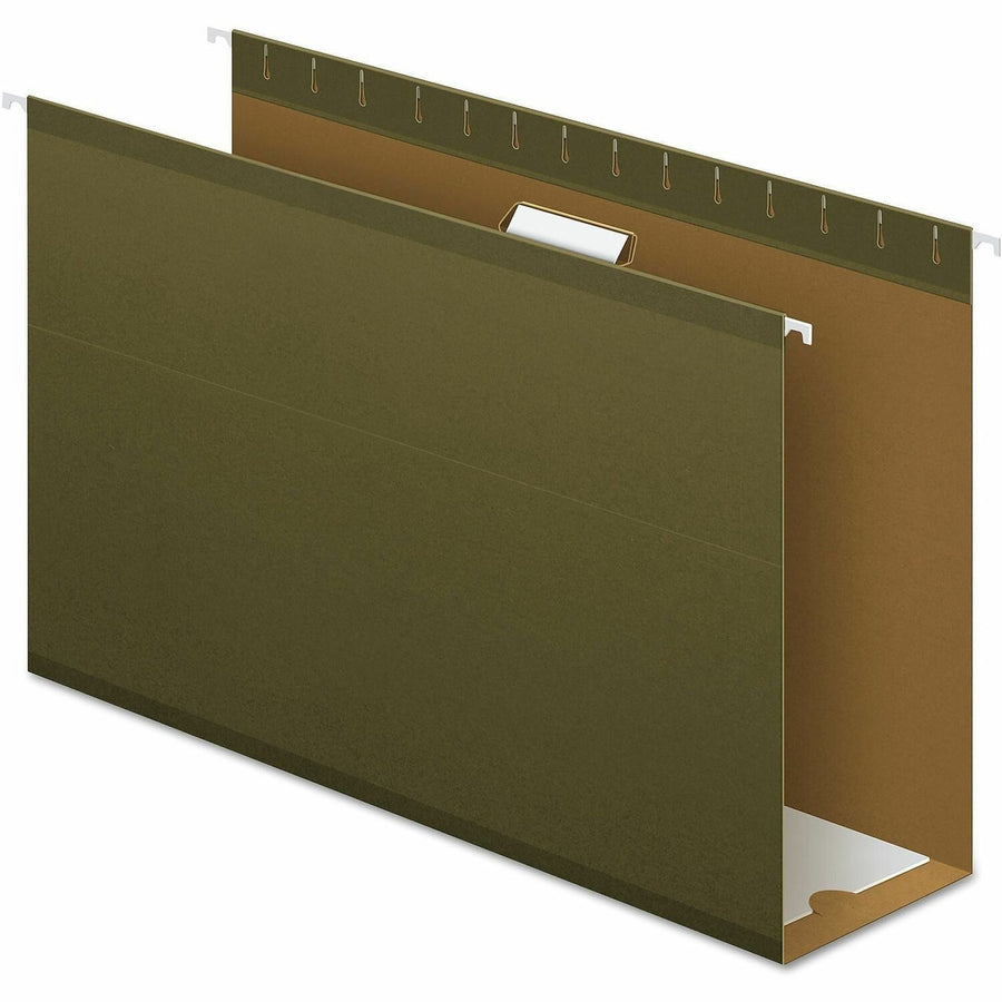 Pendaflex Extra Capacity Reinforced Hanging Folder, 8.5" Width x 14" Length, Standard Green, Acid-free, 25 / Box, PFX4153X4