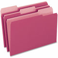 TOPS Pendaflex 1/3 Tab Cut Letter Top Tab File Folder, Pink, 8 1/2" Width x 11" Length, 100 / Box, PFX421013PIN