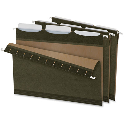 TOPS Pendaflex Ready-Tab 1/3 Tab Cut Letter Recycled Hanging Folder, Green, 8 1/2" Width x 11" Length, 25 / Box — view 1