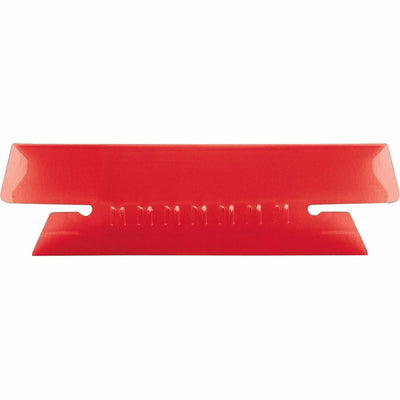 TOPS Pendaflex Hanging Folder Plastic Insertable Tabs, Red, 25 / Pack, PFX4312RED
