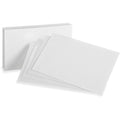 TOPS Oxford Plain Index Cards, White, 5" x 8", 100 / Pack, OXF50