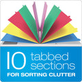 TOPS Pendaflex Translucent Poly Project Sorter, Multicolor, PFX50995