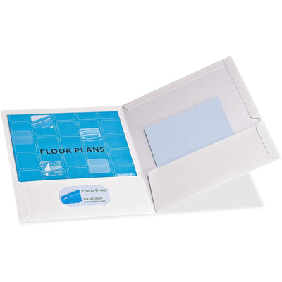 TOPS Oxford Showfolio Letter Pocket Folder, White, 8 1/2" Width x 11" Length, 25 / Box — view 1