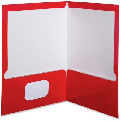 TOPS Oxford Letter Pocket Folder, Red, 8 1/2" Width x 11" Length, 25 / Box — view 1