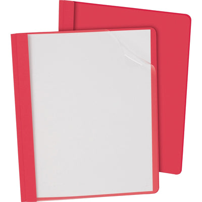 TOPS Oxford Letter Report Cover, Clear, 8 1/2" Width x 11" Length, 25 / Box — view 1