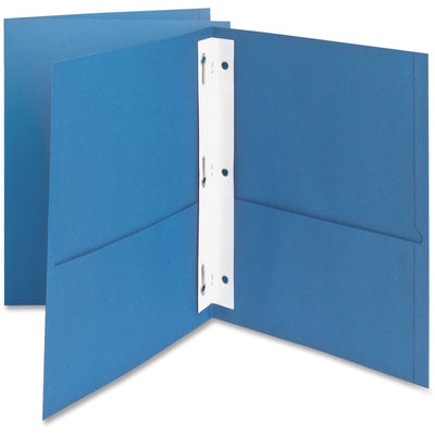 TOPS Oxford Letter Recycled Pocket Folder, Light Blue, 8 1/2" Width x 11" Length, 25 / Box — view 1