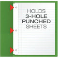 TOPS Oxford Letter Recycled Pocket Folder with Fastener, Green, 8 1/2" Width x 11" Length, 25 / Box, OXF57703