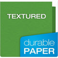 TOPS Oxford Letter Recycled Pocket Folder with Fastener, Green, 8 1/2" Width x 11" Length, 25 / Box, OXF57703