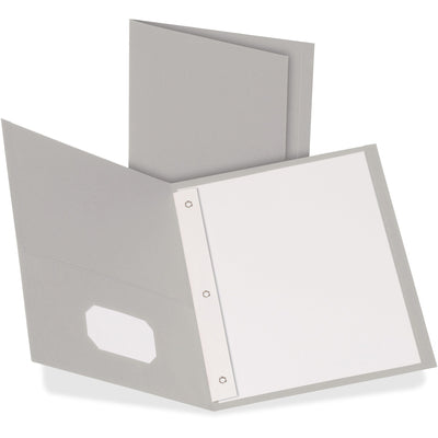 TOPS Oxford Letter Recycled Pocket Folder, Gray, 8 1/2" Width x 11" Length, 25 / Box — view 1