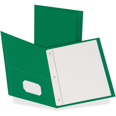 TOPS Oxford Letter Recycled Pocket Folder, Hunter Green, 8 1/2" Width x 11" Length, 25 / Box — view 1