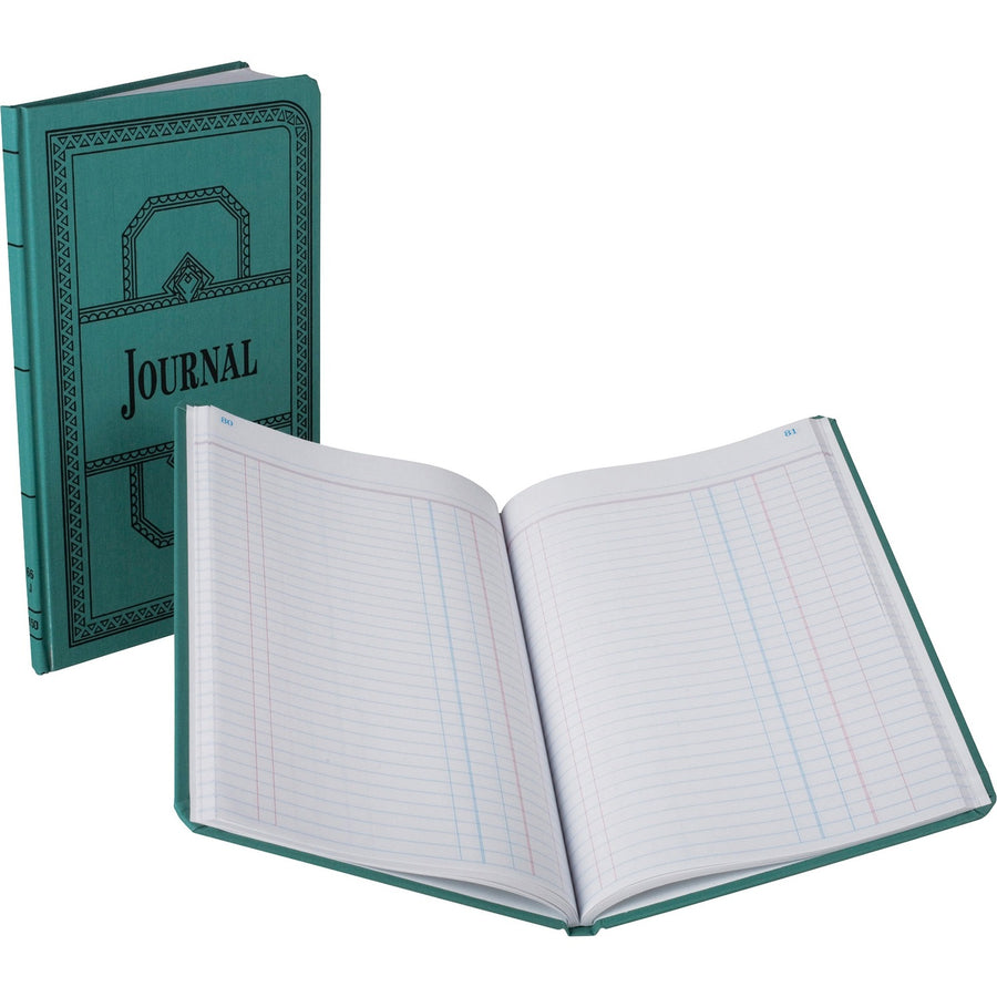 TOPS Boorum & Pease Boorum 66 Series Blue Canvas Journal Books, 7.62" Width x 12.12" Length, /BX 12BX/CT — view 1