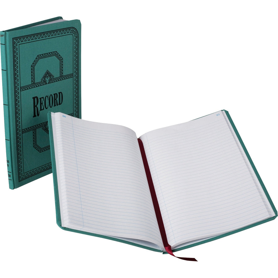 TOPS Boorum & Pease Boorum 66 Series Blue Canvas Record Books, 7.62" Width x 12.12" Length, /BX 12BX/CT — view 1