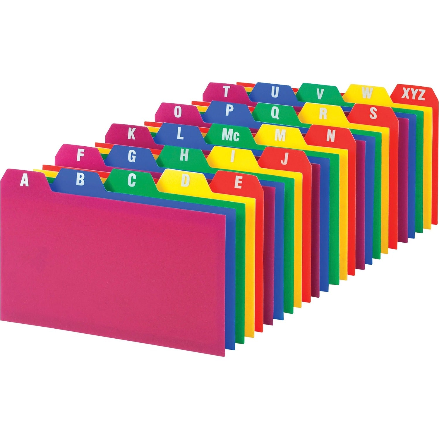 Oxford A-Z Poly Filing Index Cards, 1 Set