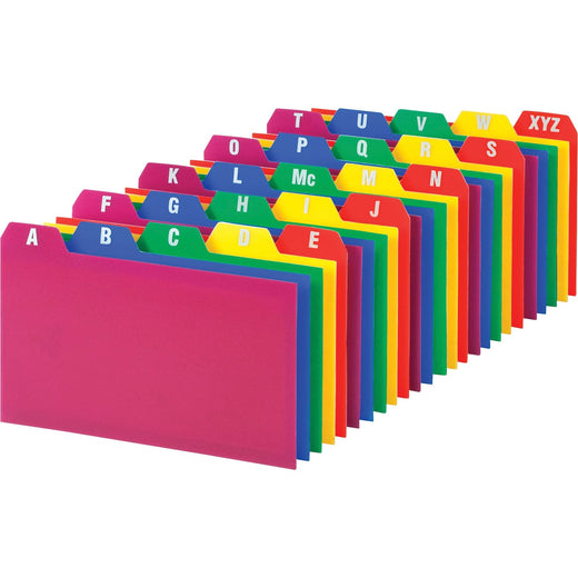 Oxford A-Z Poly Filing Index Cards, 1 Set
