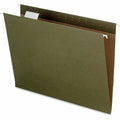 TOPS Pendaflex 1/5 Tab Cut Letter Recycled Hanging Folder, Green, 8 1/2" Width x 11" Length, 25 / Box, PFX74517