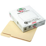 Pendaflex 1/3 Tab Cut Letter Recycled Top Tab File Folder, 1 Box