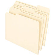Pendaflex 1/3 Tab Cut Letter Recycled Top Tab File Folder, 1 Box