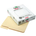 TOPS Pendaflex 1/3 Tab Cut Letter Recycled Top Tab File Folder, Manila, 8 1/2" Width x 11" Length, 100 / Box, PFX74520