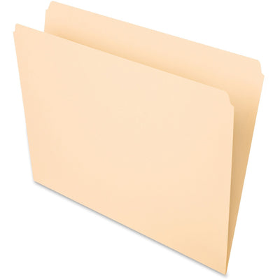 TOPS Pendaflex Essentials Letter Recycled Top Tab File Folder, Manila, 8 1/2" Width x 11" Length, 100 / Box — view 1