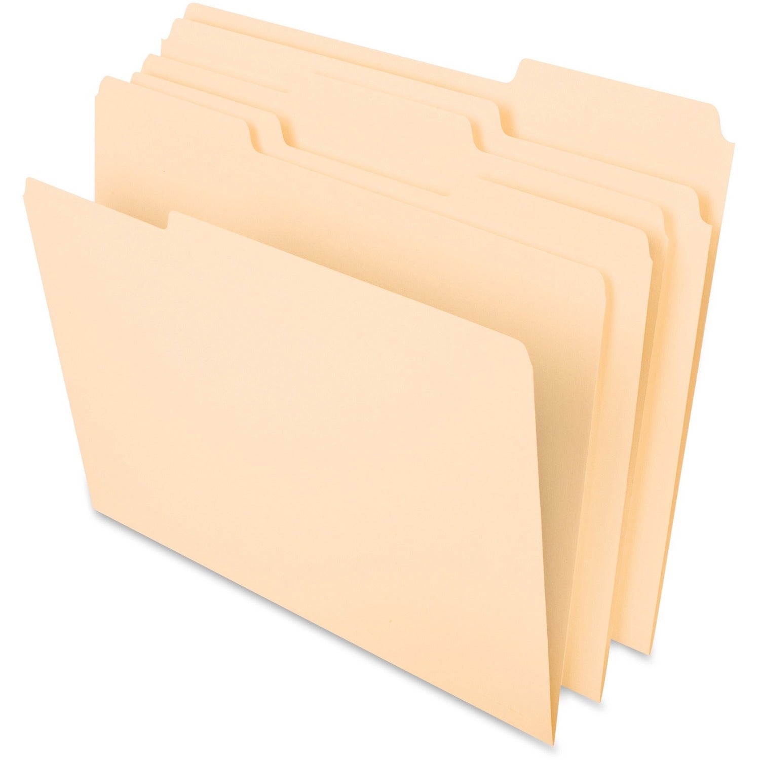 Pendaflex 1/3 Tab Cut Letter Recycled Top Tab File Folder, 1 Box
