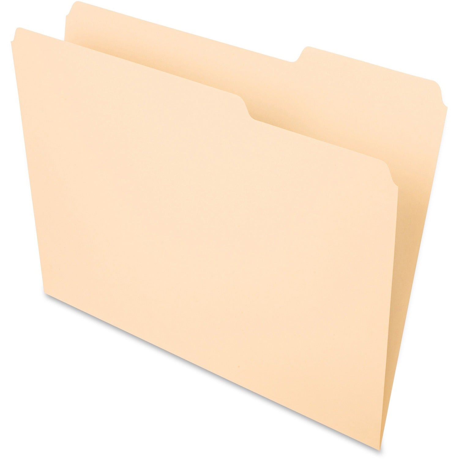 Pendaflex Essentials 1/3 Tab Cut Letter Recycled Top Tab File Folder, 1 Box