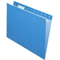 TOPS Pendaflex Essentials 1/5 Tab Cut Letter Recycled Hanging Folder, Blue, 8 1/2" Width x 11" Length, 25 / Box, PFX81603