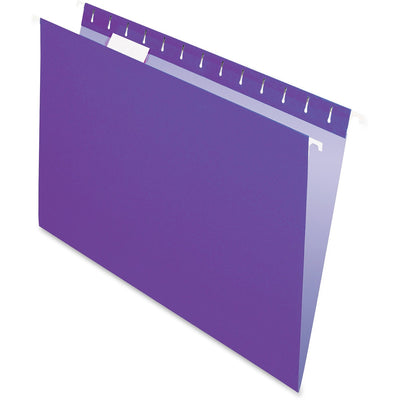 TOPS Pendaflex Essentials 1/5 Tab Cut Letter Recycled Hanging Folder, Violet, 8 1/2" Width x 11" Length, 25 / Box — view 1