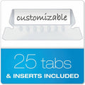 TOPS Pendaflex Essentials 1/5 Tab Cut Letter Recycled Hanging Folder, Blue, 8 1/2" Width x 11" Length, 25 / Box, PFX81612