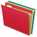 TOPS Pendaflex Essentials 1/5 Tab Cut Letter Recycled Hanging Folder, Blue, 8 1/2" Width x 11" Length, 25 / Box, PFX81612