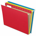 TOPS Pendaflex Essentials 1/5 Tab Cut Letter Recycled Hanging Folder, Blue, 8 1/2" Width x 11" Length, 25 / Box, PFX81612