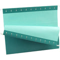 TOPS Pendaflex Essentials 1/5 Tab Cut Letter Recycled Hanging Folder, Teal, 8 1/2" Width x 11" Length, 25 / Box, PFX81614