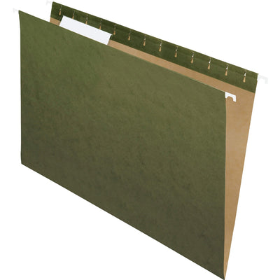 TOPS Pendaflex Essentials 1/3 Tab Cut Legal Recycled Hanging Folder, Standard Green, 8 1/2" Width x 14" Length, 25 / Box — view 1