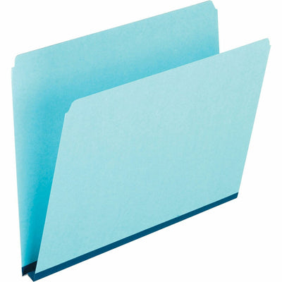 TOPS Pendaflex Letter Recycled Top Tab File Folder, Blue, 8 1/2" Width x 11" Length, 25 / Box — view 1