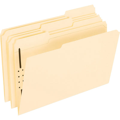 TOPS Pendaflex 1/3 Tab Cut Legal Recycled Top Tab File Folder, Manila, 8 1/2" Width x 14" Length, 50 / Box — view 1