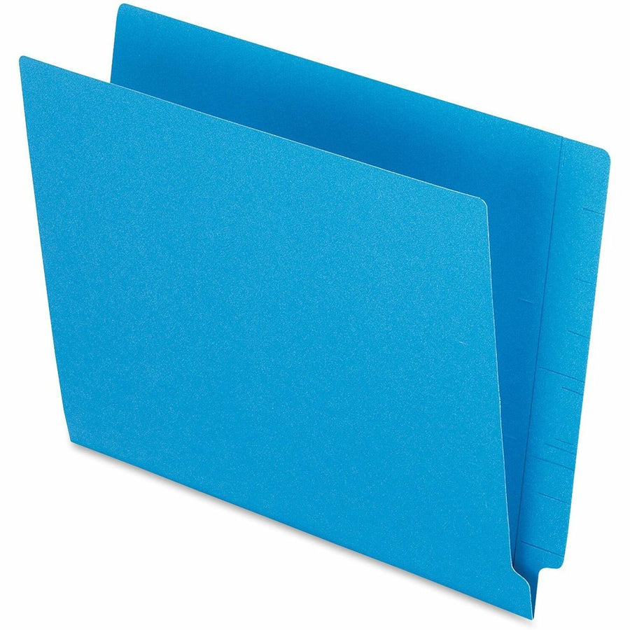 TOPS Pendaflex Letter Recycled End Tab File Folder, Blue, 8 1/2" Width x 11" Length, 100 / Box — view 1