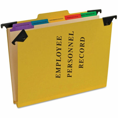 TOPS Pendaflex 1/3 Tab Cut Hanging Folder, Yellow, 9 1/2" Width x 11 3/4" Length, PFXSER2YEL