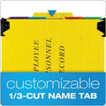 TOPS Pendaflex 1/3 Tab Cut Hanging Folder, Yellow, 9 1/2" Width x 11 3/4" Length, PFXSER2YEL