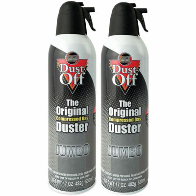Falcon Safety Dust-Off Jumbo Disposable Dusters, Gray, 2 / Pack, FALDPSJMB2