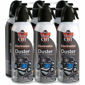 Falcon Safety Dust-Off Compressed Gas Duster, Black, 6 / Pack, FALDPSXL6