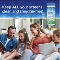 Falcon Safety Dust-Off Anti-Static Monitor Wipes, White, FALDSCT