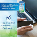 Falcon Safety Dust-Off Anti-Static Monitor Wipes, White, FALDSCT