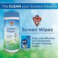 Falcon Safety Dust-Off Anti-Static Monitor Wipes, White, FALDSCT