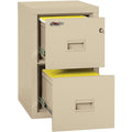 FireKing Security Insulated Turtle File Cabinet - 2-Drawer, Parchment, FIR2R1822CPA