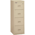 FireKing Security Insulated Turtle File Cabinet - 4-Drawer, Parchment, FIR4R-1822-C-PA