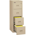 FireKing Security Insulated Turtle File Cabinet - 4-Drawer, Parchment, FIR4R1822CPA